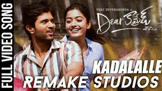 Kadalalle official video song||dear comrade||vijay devarakonda||rashmika mandana||remake studios|vdk