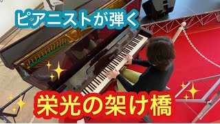 【大阪モノレール万博記念公園駅ストリートピアノ】栄光の架け橋/弾いてみた/ストリートピアノ