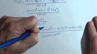 Activity 2.3.3 parts a and b   Quotient Rule Examples