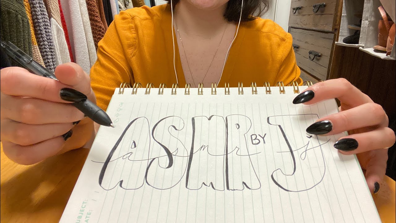 Asmr Paper Writing Sounds Asmrbyj Youtube