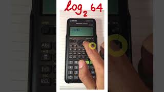 log 64 base 2 = ? #logarithm  #base2 #calculator