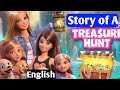 barbie tressure hunt adventure fairy tale in English