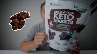 Dark Chocolate Keto Nuggets (coconut, pumpkin, quinoa \u0026 sunflowerseeds)—Worth the calories??? 🍫😋