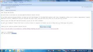 Patient Portal First Time logon instructions