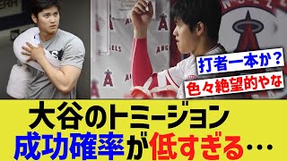 大谷のトミージョン成功確率、ちょっと低すぎる…【なんJ なんG野球反応】【2ch 5ch】