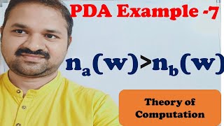 Design PDA for number of a's greater than number of b's || Push down Automata || no || TOC || FLAT