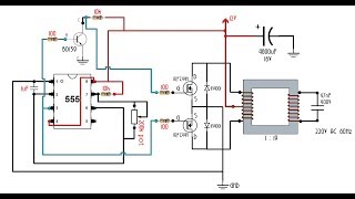 Simple DIY Inverter Using a 555 Timer IC | 12 - 240 Volts DC to AC