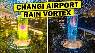 CRAZY Jewel Changi Airport Rain Vortex Light \u0026 Sound Show