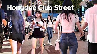 [4K SEOUL KOREA] 😳😳 불금 홍대는 열기가 뜨겁네요~ 홍대클럽거리🔥🔥/Hongdae, /Seoul, Korea/City Stroll