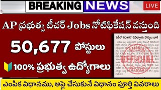 AP ప్రభుత్వ టీచర్ Governament Jobs Notification 2022|AP Tet Latest News| Ap Dsc Notification 2022|