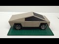 diy cardboard tesla cybertruck rc car conversion