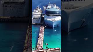 Size Difference - Icon of the Seas and Radiance of the Seas #cruise #cruiseship #travel #shortfeed