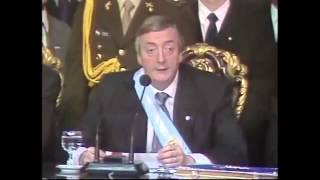 Asuncion de Nestor Kirchner a la Presidencia de la Nacion