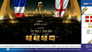 إعلان مباراة فرنسا و إنجلترا |ربع نهائي كأس العالم قطر 2022