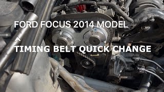 how to replace timing  belt.of ford focus 2014 model.