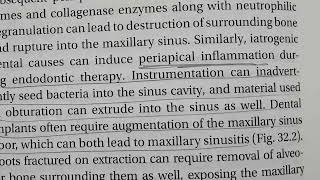 ODONTOGENIC MAXILLARY SINUSITIS