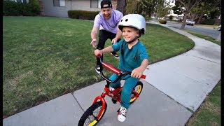Tydus Learns To RIDE A BIKE!! **First Time**
