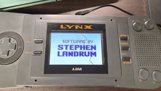 Atari Lynx mod work Test　液晶交換後のテスト