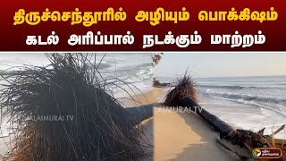 திருச்செந்தூரில் அழியும் பொக்கிஷம்.. கடல் அரிப்பால் நடக்கும் மாற்றம்.. என்னதான் நடக்கிறது?