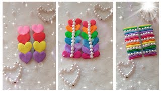 wonderful hair clips with clay/ how to make hair clip