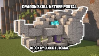 Minecraft | Dragon Skull Nether Portal | Tutorial