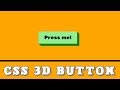 CSS 3d button animation on click | cool css effects 2019