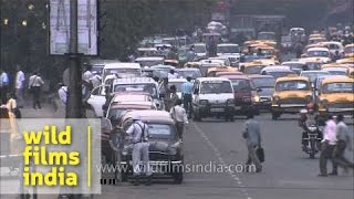 Heavy traffic in Kolkata city