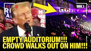 Trump Gets STUNNED by EMPTY Crowd in PA Speech