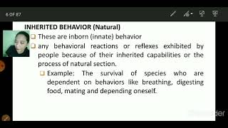 HUMAN BEHAVIOR PART 1