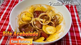 RECEITA DE BIFE ACEBOLADO, COM MOLHO ESPECIAL, ESSE BIFE NAO PODE FALTAR NA SUA MESA |RAPIDO E FACIL