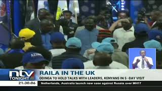Raila Odinga travels to the UK for a 5 day tour