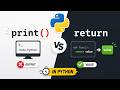 Python print() vs return — The Difference Every Beginner Must Know