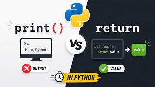 Python print() vs return — The Difference Every Beginner Must Know