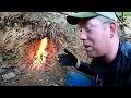Winter Camping in Underground Bunker - Digging a Primitive Survival Stealth Shelter by Hand
