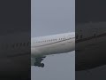 united 787 misty arrival at heathrow