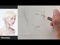 how to draw a semi realistic portrait with simple method