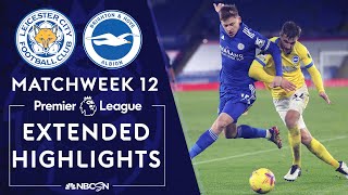 Leicester City v. Brighton | PREMIER LEAGUE HIGHLIGHTS | 12/13/2020 | NBC Sports