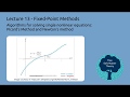 Fixed-Point Methods for Solving Nonlinear Equations (ChEn 263 - Lecture 13)