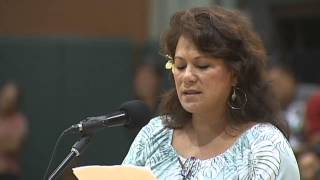 Kaipuala Crabbe - Dept. of Interior hearing in Keaukaha (July 2, 2014)