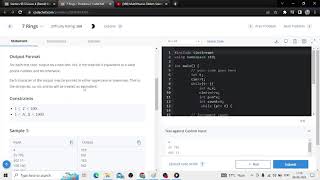7 Rings Problem solution