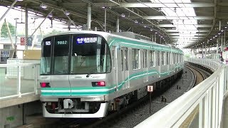 東京メトロ9000系9102F(B修後)各停浦和美園行き 目黒線多摩川駅入線