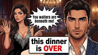 She claimed male servers are beneath her so I canceled our anniversary dinner