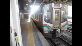 仙山線 E721系 快速仙台行き 山形駅発車