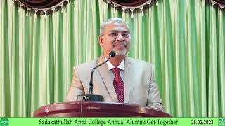 Sadakathullah Appa College ANNUAL ALUMNI GET-TOGETHER-2023