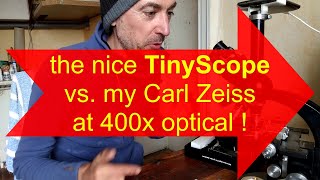 Kickstarter review: TinyScope vs. 400x Carl Zeiss :-)