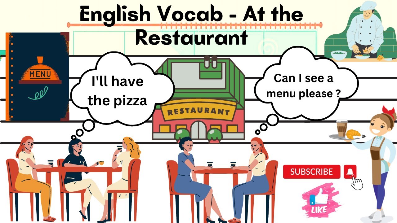 English Vocabulary For Restaurants || At The Restaurant Vocab || # ...