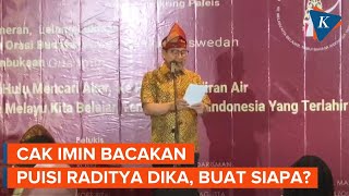 Momen Cak Imin Baca Puisi Raditya Dika Berjudul \