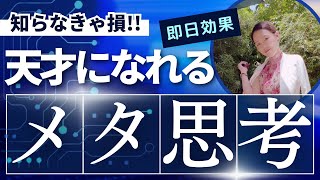 天才の思考法、メタ思考について徹底解説。頭の回転が速い人、面白い人、天才と呼ばれる人の思考回路がわかる