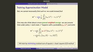 UofT RL Course - Lecture 37: Training Value Model for Prediction