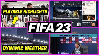 FIFA 23 NEWS | NEW Official Gameplay, Career Mode Features, Menu & Faces Update